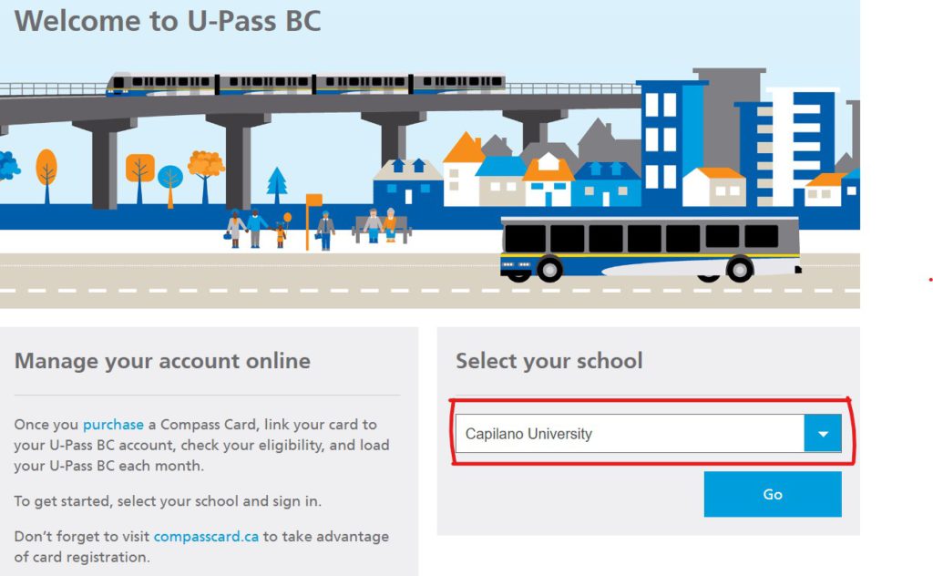 Get U-Pass BC at Capilano University (CapU) Canada