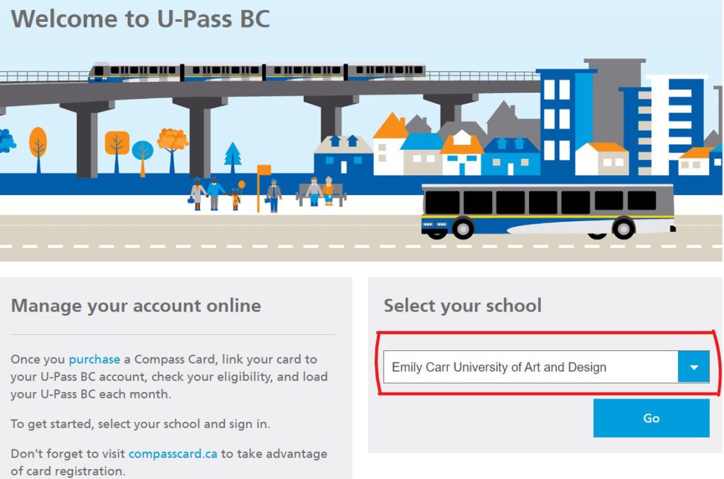Get U-Pass BC at Emily Carr University 