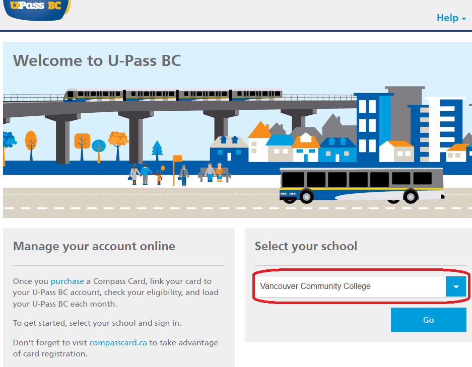 Get U-Pass BC at Vancouver Community College (VCC) Canada